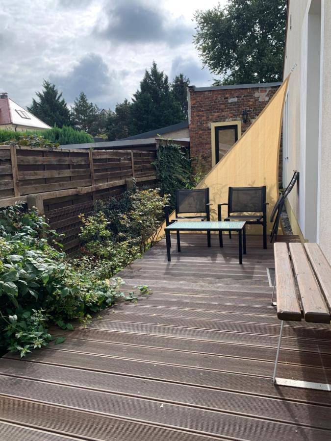 Die Senfbude - Wunderschoene Apartments Fuer 4 Personen Mit Terrasse & Stellplatz Лайпциг Екстериор снимка